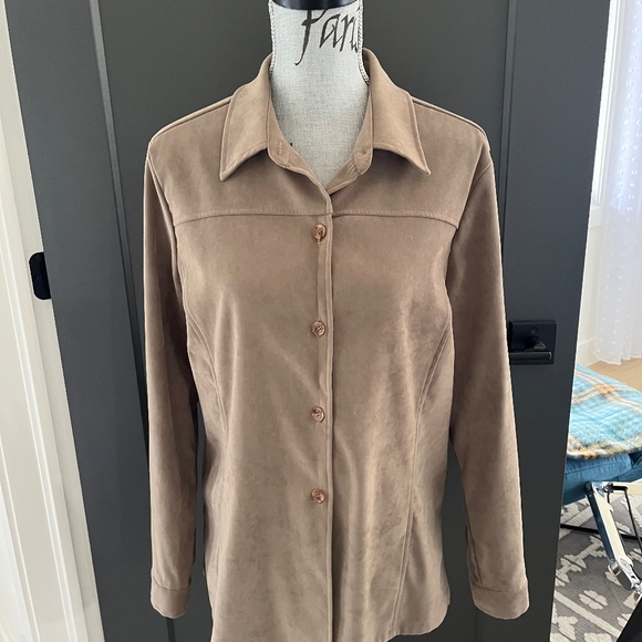 CLEO faux suede jacket - Picture 1 of 4